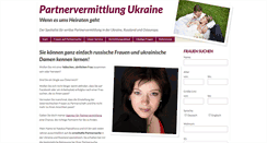 Desktop Screenshot of partnervermittlung-ukraine.at