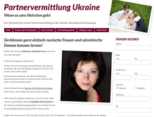 Tablet Screenshot of partnervermittlung-ukraine.at